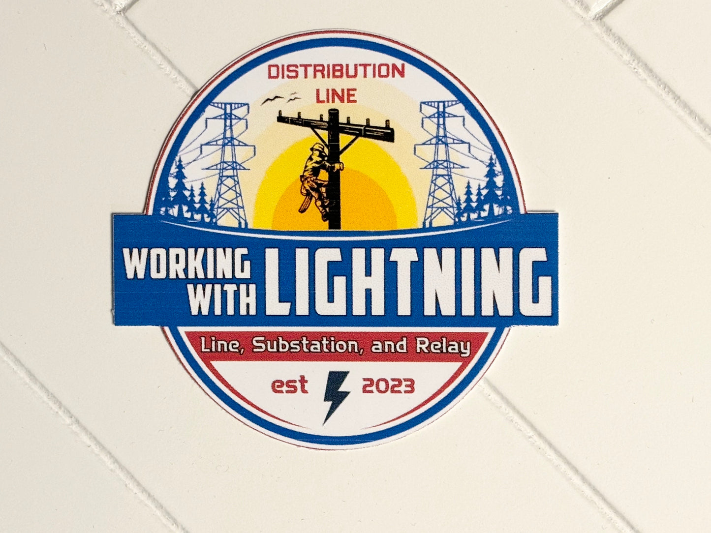 Distribution Line Sticker 2", 3" or 7 1/4"