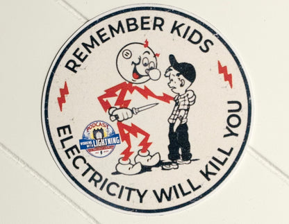 Kilowatt Sticker Vintage Looking 2", 3" or 7 1/4"